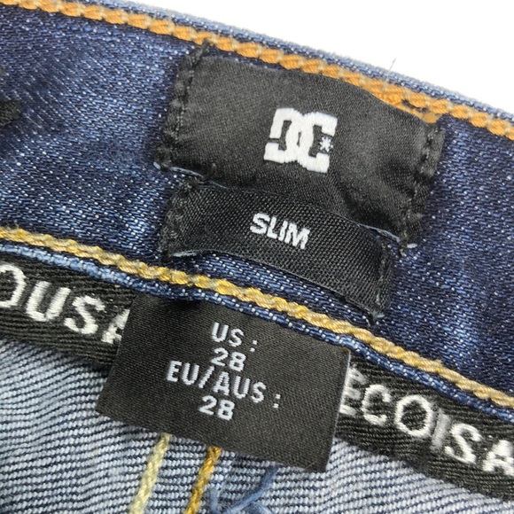 MENS DC SLIM LEG JEANS 28x30 ⭐️ - Picture 2 of 12